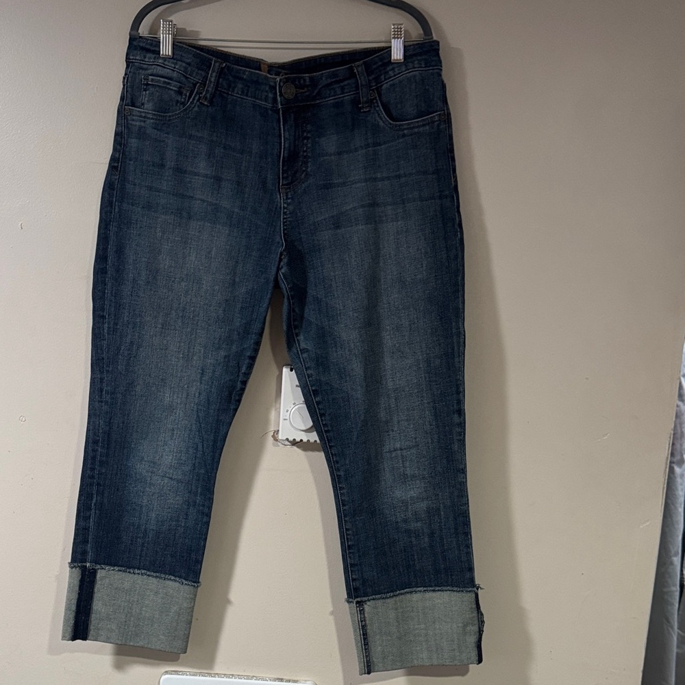 Kut from the Kloth Dark Wash Cropped Jeans